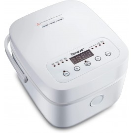 Tenavo Digital Mini Rice Cooker 4 Cups Uncooked 2L Rice Cooker Small Portable Rice Cooker Small for 3-4 People Travel Rice Cooker Multi-cooker with 8 Smart Programs 400W White B09DYJ5VBV