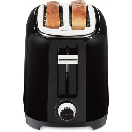 2 Slice Black Coolwall Toaster with Extra Wide Slots B07GK482X4