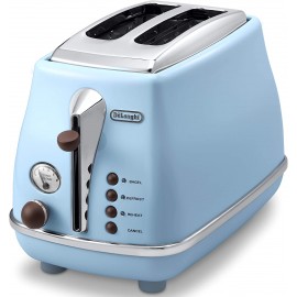 DeLonghi Pop-up toaster 「ICONA Vintage Collection」CTOV2003J-AZ Azzurro Blue【Japan Domestic genuine products】 B01MXXBPCO