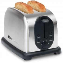 Elite Platinum ECT-200X Maxi-Matic 2-Slice Toaster Brushed Stainless Steel B0006A0GPI