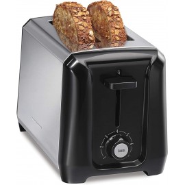 Hamilton Beach Extra-Wide Slot Toaster with Shade Selector Auto-Shutoff Cancel Button and Toast Boost 22671 2-Slice Black and Stainless B07PCMJDQM
