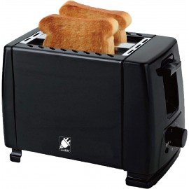 J-Jati Toaster Pop up Bread Toaster 2 Slice Bread Toaster 7 Browning levels Crumb Tray 700 Watt Auto Pop Up and Auto Shut off. Wide Slot Pop up Bread Toaster TS007 Black B07ZZJ1ZYM