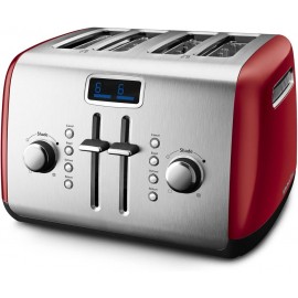 KitchenAid KMT422ER 4-Slice Toaster with Manual High-Lift Lever and Digital Display Empire Red B005Z622OG