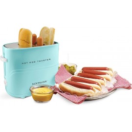 Nostalgia Pop Up Hot Dog Toaster 2 Dog & Bun Aqua B0812CQ125