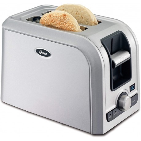 Oster 2-Slice Digital Countdown Toaster Brushed Stainless Steel TSSTRTS2S2 B007P6H24E
