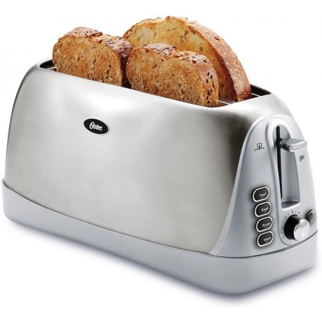 Oster TSSTTRJB30 4 Slice Stainless Steel Toaster with Extra Wide & Long Slots B01MCYUS4Z