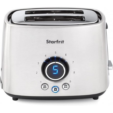 Starfrit 024020-004-0000 2-Slice Electric Toaster Brushed Stainless Steel Small B07F36ZCP5