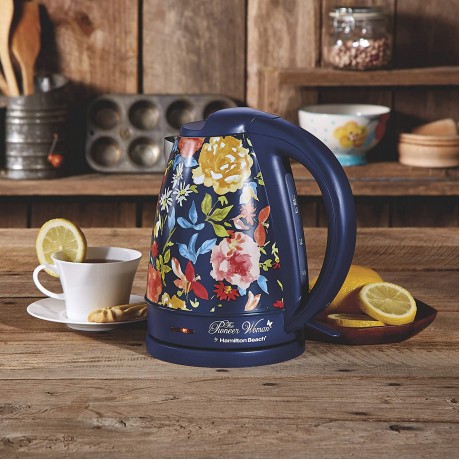 The Pioneer Woman Extra-Wide|2 Slice Toaster|Fiona Floral bundle with The Pioneer Woman| 1.7 Liter Electric Kettle|Fiona Floral B07RSBSXNH