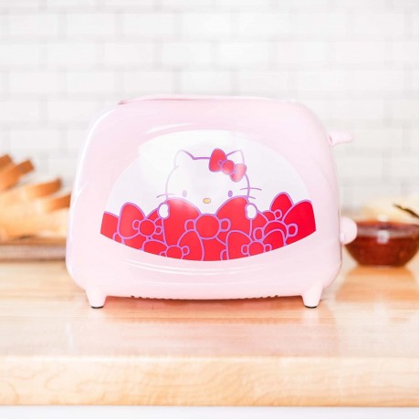 Uncanny Brands Hello Kitty Two-Slice Toaster- Toasts Your Favorite Kitty On Your Toast B09ZPSQLJS