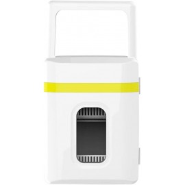 10L Compact Refrigerators Single Door Three Layers Mini Fridges For Cars Homes Offices Dorms 220V 12V Table Top Fridge Color : Blue MZXDX Color : Yellow B08FT38LPS