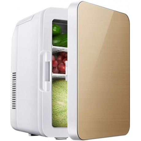 22L Mini Fridge Portable Compact Refrigerator Large Capacity Fridge For Cars Homes Offices And Dorms Table Top Fridge Color : Blue MZXDX Color : Gold B08FSRGSDS