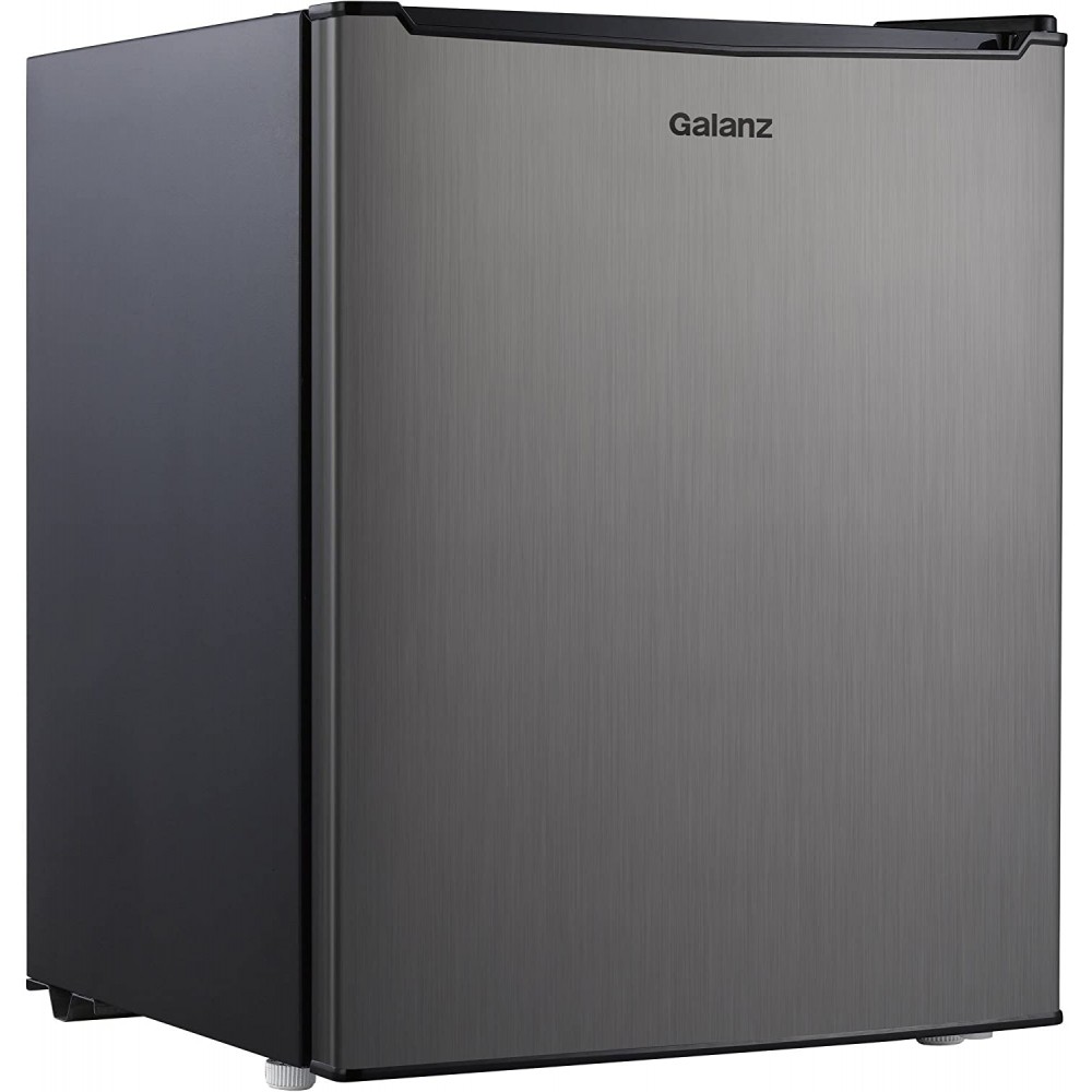 Galanz Appliances- 2.7 Cubic Feet Compact Dorm Refrigerator Stainless Steel Look iiiIiii - B07HZ5GMTN