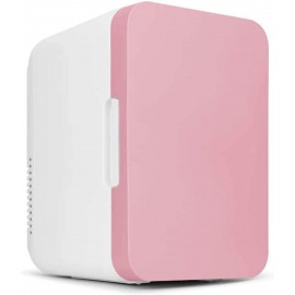 SXxingkong Mini Fridge Cooler，& Warmer 8L Capacity Compact car Refrigerator Portable and Quiet,Use in Home,Office,Car,Pink B09TRFFJ51