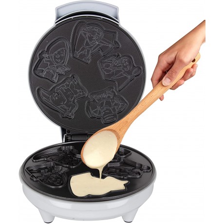 Dungeon Heroes Mini Waffle Maker- Eat your favorite Fantasy Characters & Battle Dragons for Breakfast Fun Cool Novelty DnD-like Pancakes in Minutes -Electric Non-Stick Waffler Fun Gift B07PDB1KWN