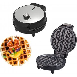 PUFAN Round Waffle Irons Multifunctional Breakfast Machine with Nonstick Baking Pan 1000W Double-Sided Heating Automatic Edge Banding for Breakfast Dessert Sandwich Other Snacks B0B5Q5X3P7