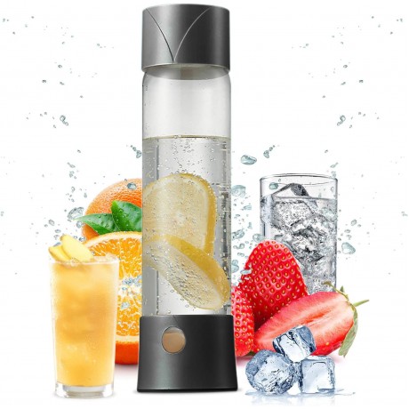 750ml Sparkling Water Maker,Portable Sparkling Water Machine Homemade Carbonated Sparkling Water Beverage Outdoor Cycling,Camping Black B093GDQBFZ