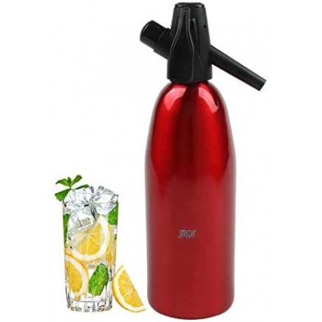 Fire bird Multifunction Kitchen Accessories Manual Soda Siphon CO2 Dispenser Water Bubble Generator Cool Drink Cocktail Soda Machine Aluminum Bar DIY Soda Maker Capacity: 1LRed Color : Red B08DNHTGYW
