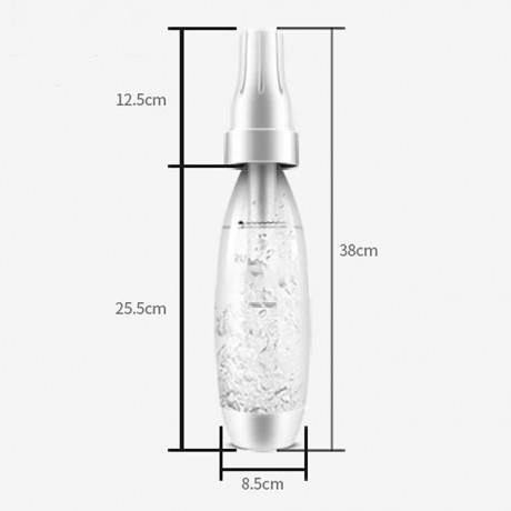 MSlongzc 1000ml Large Capacity Portable Carbonated Juice Soda Sparkling Water Maker Home DIY Beverage Machine Silver B087ZCKRTP