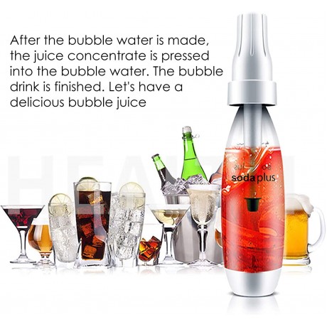 Sparkling Water Maker,Portable Soda Machine With Hand-held Carbonation Bottle DIY Bubble Juice B093GHZZ7T