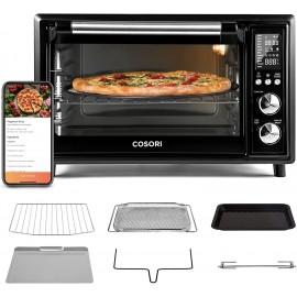 COSORI Air Fryer Toaster Oven Combo 12 Functions Smart 30L Large Countertop Dehydrator 13" pizza 100 Recipes & 6 Accessories Included Work with Alexa CS130-AO WiFi-Black B0895GS9NW