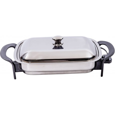 Precise Heat Stainless Steel 16-Inch Rectangular Surgical Electric Skillet B00453H8TE
