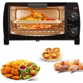 10L Compact Toaster Oven for Countertop 1000W Black B08V8NXBFC