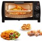 10L Compact Toaster Oven for Countertop 1000W Blac..