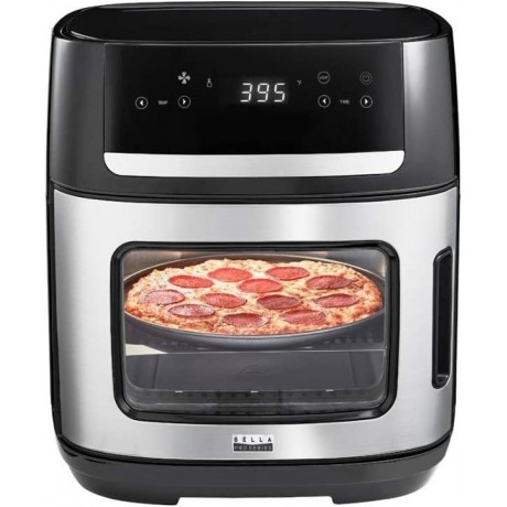 Bella Pro Series 4-Slice Convection Toaster Oven + Air Fryer with Dehydrator & Rotisserie Settings Stainless Steel B08MVGHMXT