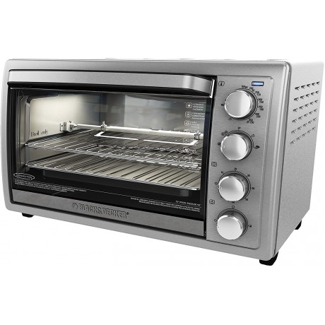 Black+Decker WCR-076 Rotisserie Toaster Oven 9X13 Stainless Steel B00CS3OBNO
