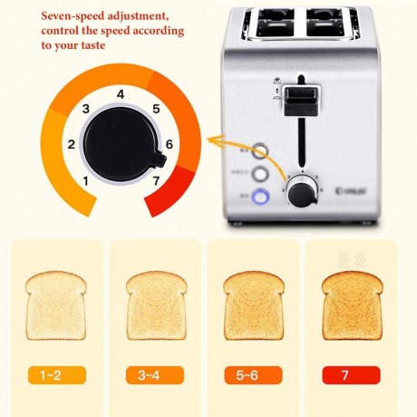 Breakfast Machine Stainless Steel Toaster Home Toaster Sandwich Making Machine Bread Oven Kitchen Supplies Baking Utensils Color : Silver Size : 3417.521.5cm B07SNDNL1V