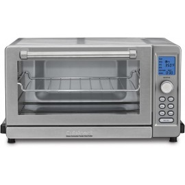 Cuisinart TOB-135 Deluxe Convection Toaster Oven Broiler Brushed Stainless 9.3" x 18.3" x 15.3" Silver B00E9HR7KG