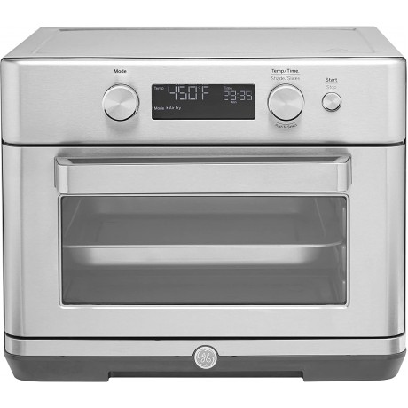 GE Digital Air Fry 8-in-1 Toaster Oven Large Capacity Fits 12 Pizza 8 Cook Modes of Air Fry Bake Broil Convection Keep Warm Proof Roast and Toast Stainless Steel G9OAAASSPSS Renewed B099MTVDCS