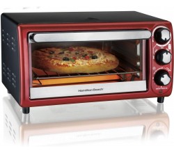 Hamilton Beach 4-Slice Toaster Oven Red B01KU81TSI 