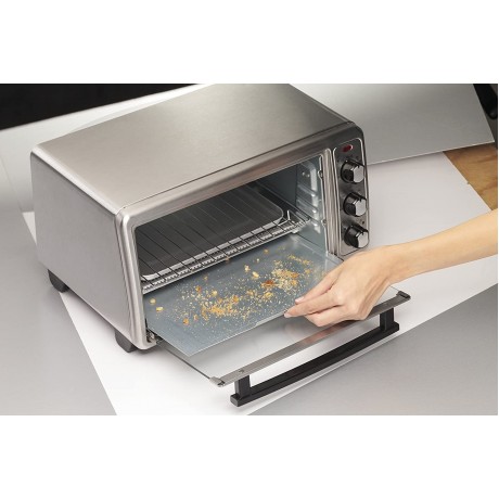 Hamilton Beach 6-Slice Countertop Toaster Oven with Bake Pan Stainless Steel 31411 B01MG8O7B4