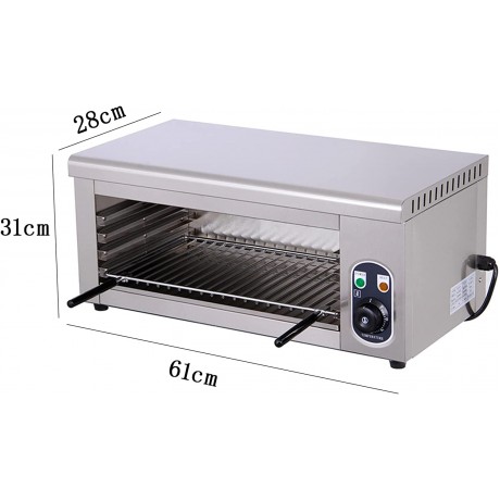 Janizy Commercial Countertop Toaster Oven Electrical Stainless Steel Airfryer Convection 936 Wall-Mounted Meat Drying Ovens silver 61x31x28cm B094FS6DD9