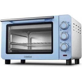 Kitchen Mini Toaster Oven 15L Mini Oven 100-230℃ Adjustable Temperature 60 Min Timer Three-Layer Electric Ovens Multifunctional Baking Color : Blue B09G9Y9B2L