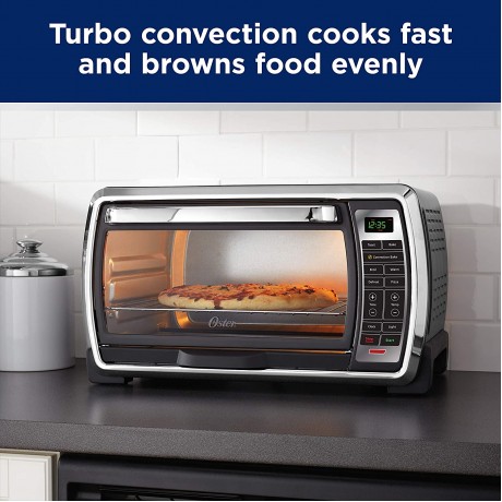 Oster Toaster Oven | Digital Convection Oven Large 6-Slice Capacity Black Polished Stainless B003Z34OME