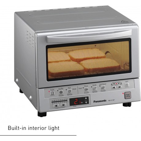 Panasonic Toaster Oven FlashXpress with Double Infrared Heating and Removable 9-Inch Inner Baking Tray 12 x 13 x 10.25 Silver B008C9UFDI