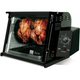 Ronco Showtime Rotisserie Oven 1250 Watts 4000 Series with 15 Pound Capacity Fully Accessorized Specialized Heating Element and Precision Rotating Self-Basting Functionality Automatic Shut-Off Timer Easy Clean Detachable Glass Door B089MD9S6R