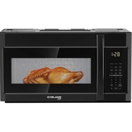 30 Inch Over the Range Microwave Oven GASLAND Chef OTR1902BN Over the Stove Microwave with 1.9 Cu. Ft. Capacity 1000 Watts 300 CFM Exhaust Fan and LED Light 13.5" Glass Turntable Black B0B2CPMGDB