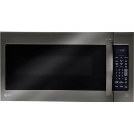 LG 2-cu ft Over-the-Range Microwave with Sensor Cooking Fingerprint-Resistant Black Stainless Steel B01977OC9G