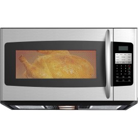 SMETA Over The Range Microwave Oven 1.6 Cu. Ft 30 inches wide 1000W with Hidden 2 Speed Vent Under Cabinet with Exhaust Fan Over the Stove Bottom light ECO Mode Safe Child Lock Stainless Steel B08DTC3DVC