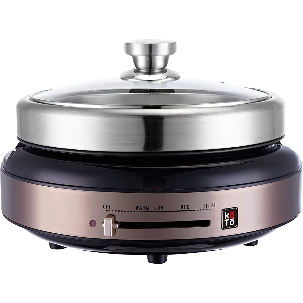 KOTO ss304 ELECTRIC STAINLESS STEEL HOT POT 4L Rose Gold B08YP95M8V