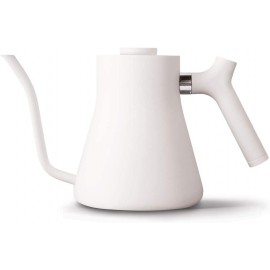 Fellow Stagg Stovetop Pour-Over Coffee and Tea Kettle Gooseneck Teapot with Precision Pour Spout Built-In Thermometer Matte White 1 Liter B07NPNBYZS
