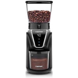 Chefman Conical Burr Coffee Grinder Create The Boldest & Most Flavorful Grind With 31 Settings From Coarse To Extra Fine One-Touch Digital Control & 9.7-oz Bean Capacity B09BZXJ5G4