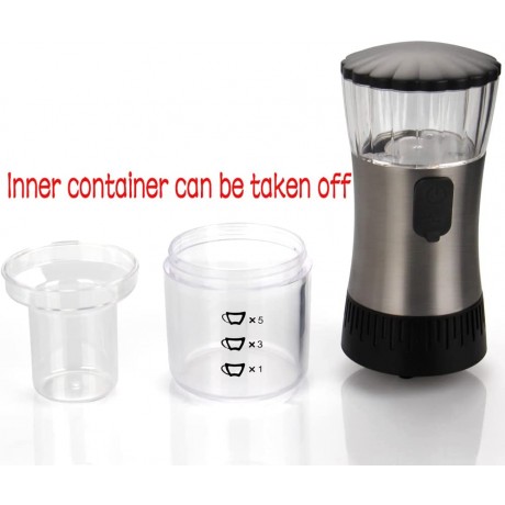 CoaGu Electric Burr Grinders Coffee Grinder Rechargeable Adjustable 4 Cups for French Press Moka Pot B09ND51TRZ