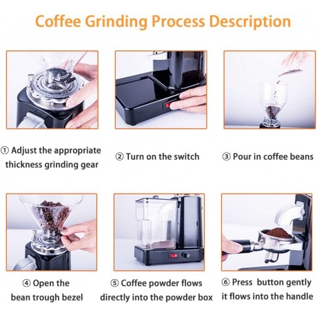 Huanyu Electric Coffee Grinder 1000G Commercial&Home Grinding Machine Automatic Burr Grinder 200W Professional Miller 19 Fine Coarse Grind Size Settings Stainless Steel Cutter Pulverizer B083R69Q7K