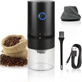 Portable Electric Burr Coffee Grinder 4 Cups Small Automatic Conical Burr Grinder Coffee Bean Grinder with Multi Grind Setting for Espresso Drip Pour Over French Press USB Rechargeable Black B09DCF7H3L