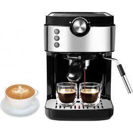 Espresso Machine 20 Bar Coffee Machine With Foaming Milk Frother Wand High Performance 1300W For Espresso Cappuccino Latte Machiato For Home Barista No-Leaking 900ml Removable Water Tank Coffee Maker B09KLNBSQP