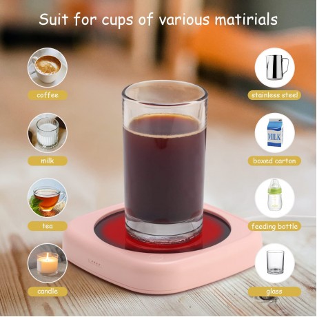 Bsigo Smart Coffee Mug Warmer & Cute Cat Mug Set Beverage Cup Warmer for Desk Home Office Candle Warmer Plate for Milk Tea Water with Two Temperature SettingUp to 140℉ 60℃ 8 Hour Auto Shut Off B09MLLJMSV